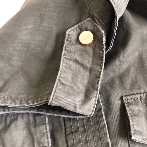 Unbranded Studded Boho Grunge Army Green Drawstring Vest - Picture 8 of 10